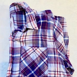 So Plaid Shirt Button Up